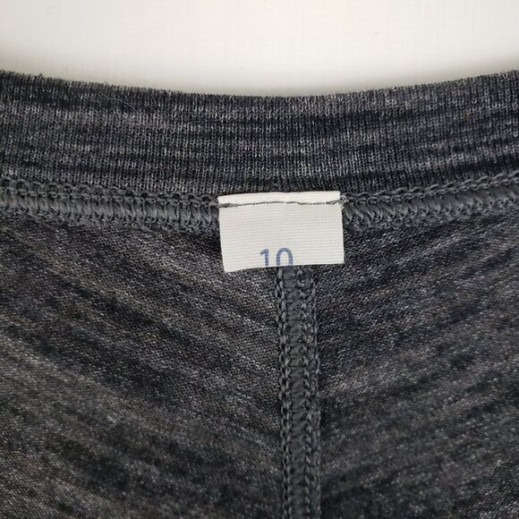 Lululemon Meant to Move Long Sleeve Scoop Neck Top Heathered Black Size 10 - Picture 4 of 6
